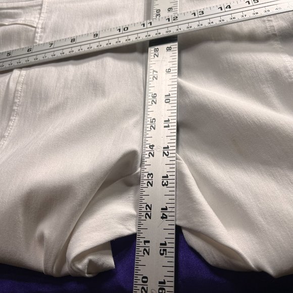 📌Canda White Stretch Skinny Pants with Wide Comfy Elastic Waistline - Picture 5 of 16